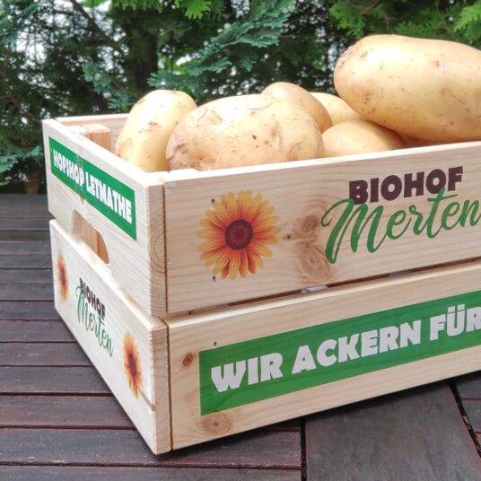 Houten Box Transferpapier RST9.1 Aardappels Krat