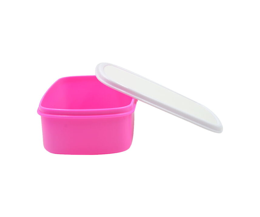 Lunchbox Roze zijkant open