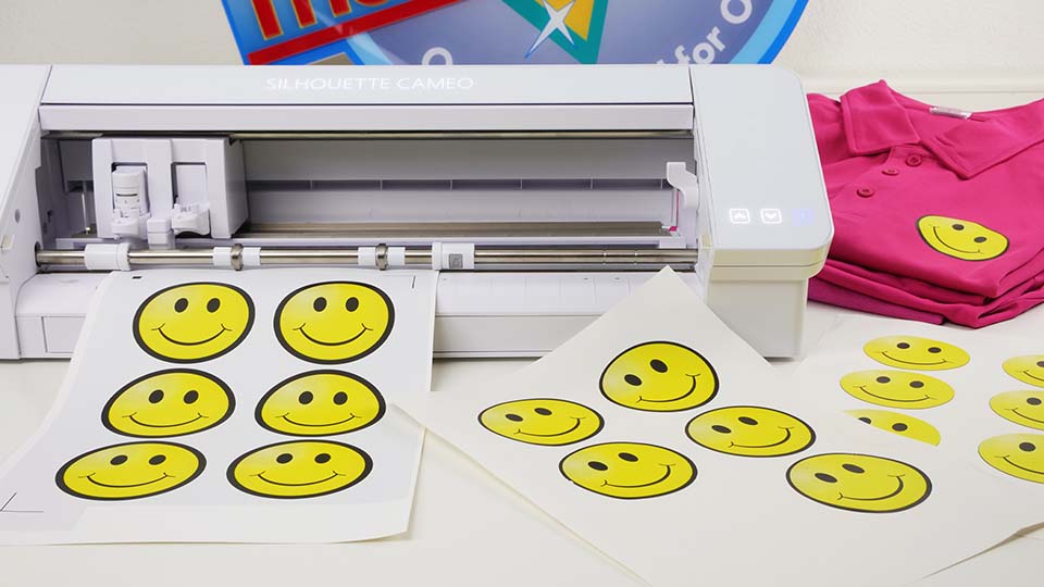 Print and cut with transfer paper