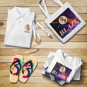 TheMagicTouch TTC 3.1 Applications Tote Bag Polo T shirt Flip Flops Lanyard